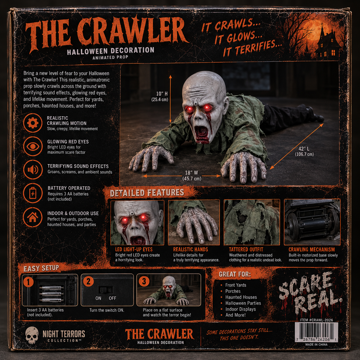 The Zombie Crawler Decor