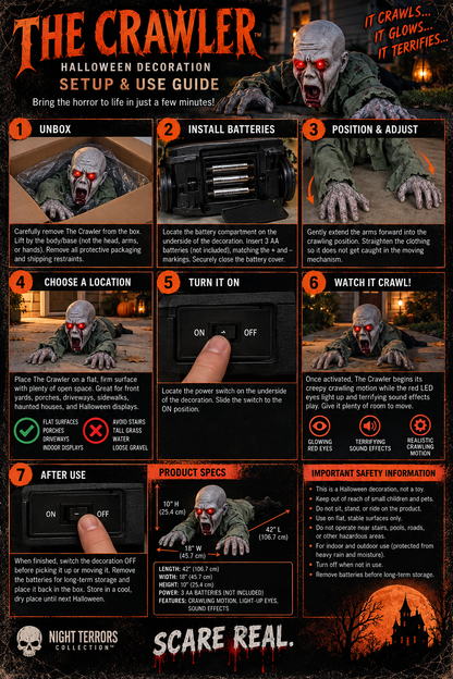 The Zombie Crawler Decor